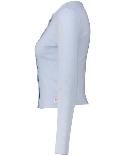Levi's Blue Langarmshirt POINTELLE