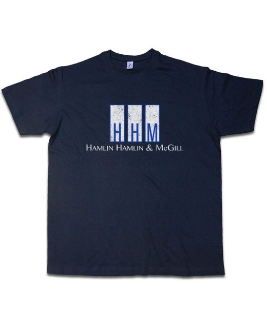 Urban Backwoods Print- Hamlin & Mcgill T-Shirt Breaking Better Bad Call Saul in Blue für Herren