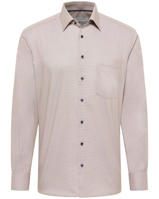 Eterna Langarmhemd MODERN FIT NON IRON (bügelfrei) in White für Herren