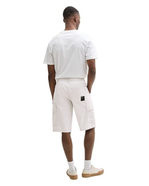 Tom Tailor Bermudas regular cargo shorts in White für Herren