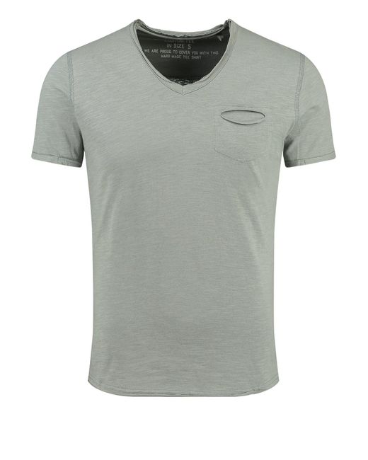 Key Largo T-Shirt MT SODA NEW v-neck in Gray für Herren