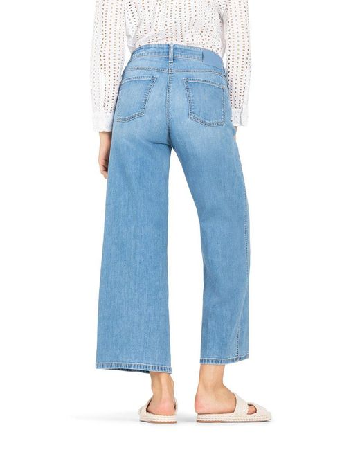 Cambio Blue Regular-fit-Jeans Aimee seam cropped