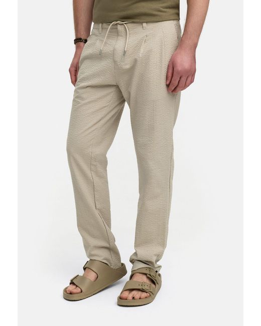 INDICODE Stoffhose INWebb aus Seersucker-Gewebe für eine optimale Luftzirkulation in Natural für Herren
