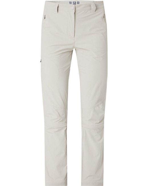 McKinley White Outdoorhose Da.-Abzipphose Mandorak II W