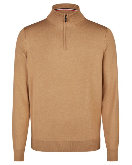Hechter Paris Troyer in softem Baumwoll-Modal-Strick in Brown für Herren