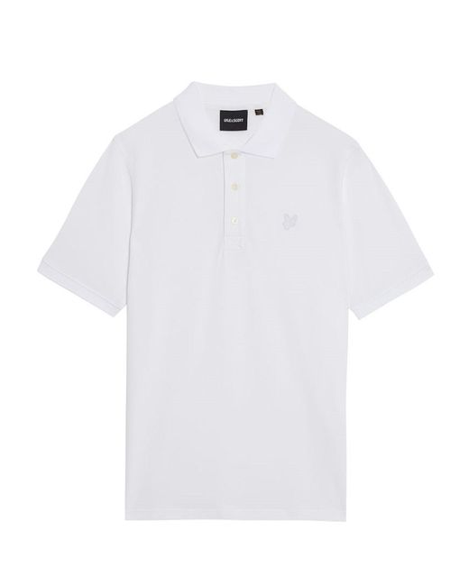 Lyle & Scott Poloshirt Kurzarmshirt mit Polokragen (-tlg., 1) in White für Herren