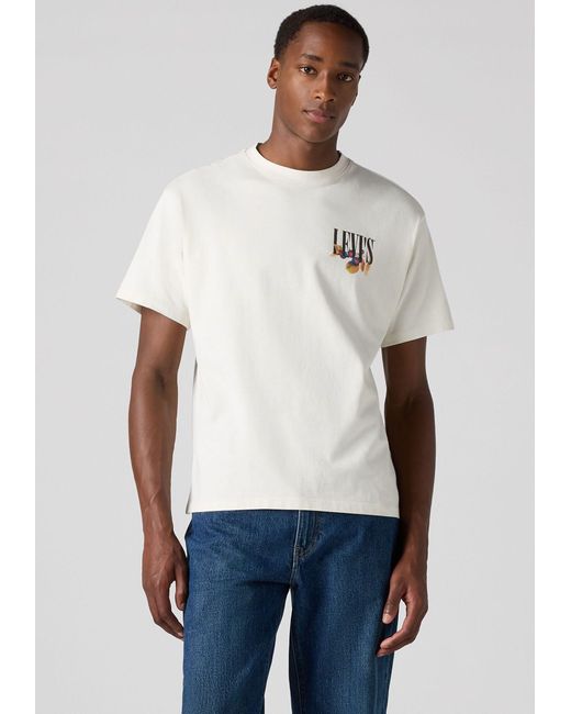 Levi's Levi's® T-Shirt SEVINTAGE mit Logo-Aufnäher auf der Brust in White für Herren