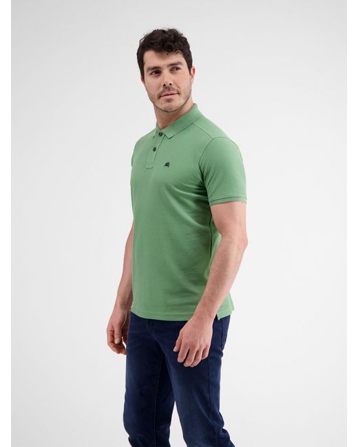 Lerros Poloshirt Klassischer Polostyle in *Cool & Dry* Piquéqualität in Green für Herren