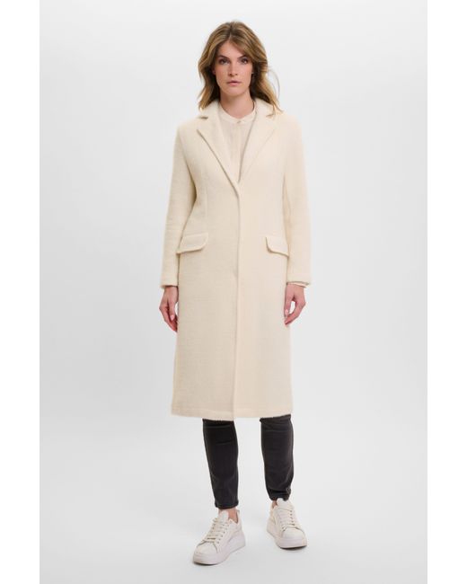 Rino & Pelle Natural Langmantel JINTE Long mit Reverskragen
