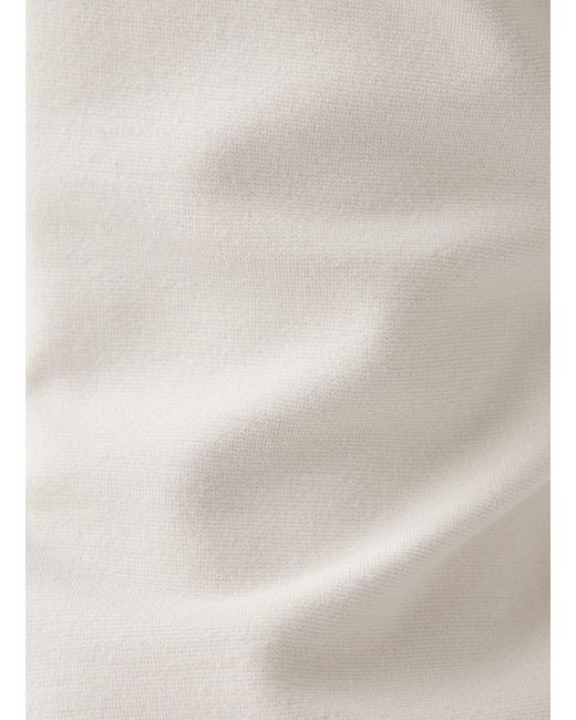 Le Comte White Jerseyhose mit Ziernaht und weitem Bein