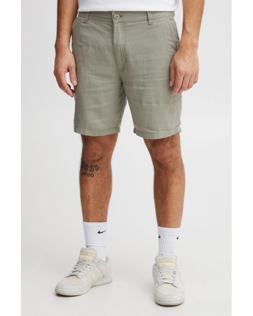 Solid Chinoshorts SDAurelius SHO 21106783 kurze Hose aus Leinenmix in Gray für Herren