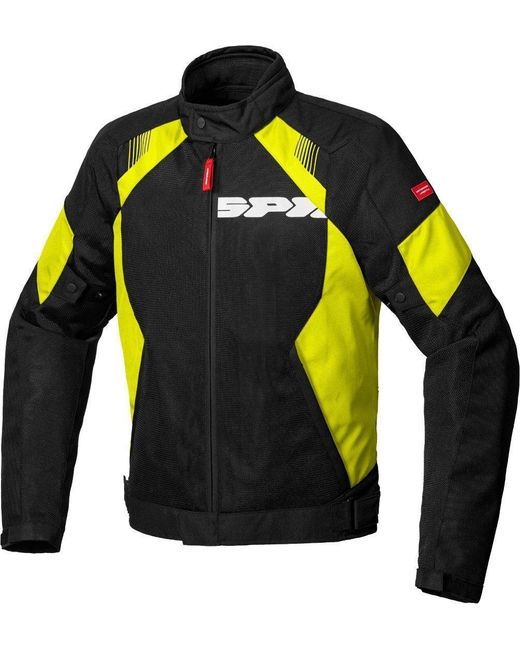 SPIDI Motorradjacke Flash Evo Net WindOut Motorrad Textiljacke in Yellow für Herren