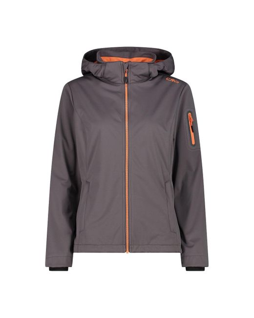 CMP Gray Trekkingjacke Softhell woman Kapuze Terra