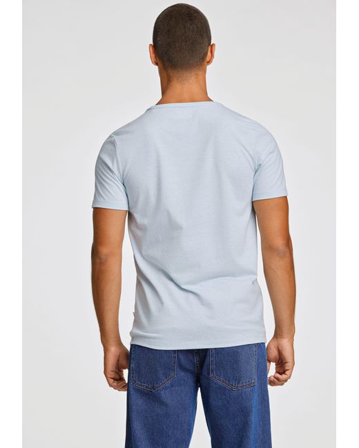 Lindbergh T-Shirt mit Rundhalsausschnitt in Blue für Herren