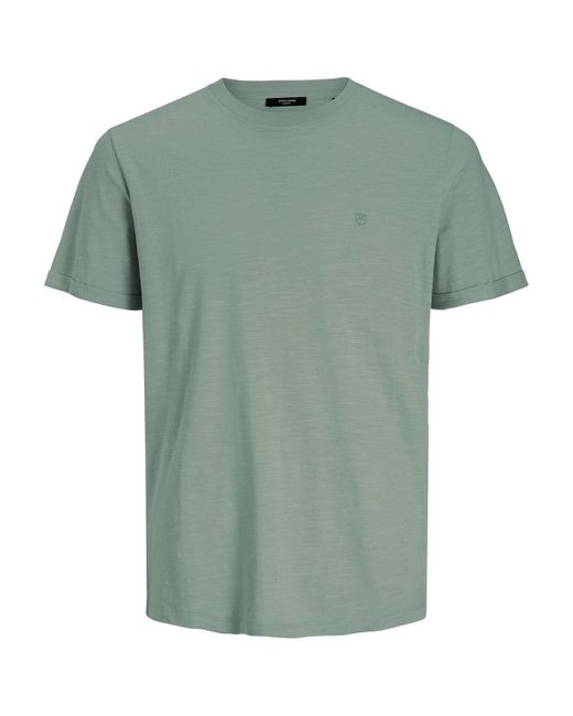 Jack & Jones T-Shirt JPRBLATROPIC SOLID SS TEE CREW NECK in Green für Herren