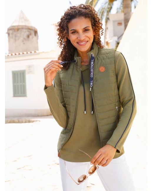 WITT Green Jerseyweste Steppweste