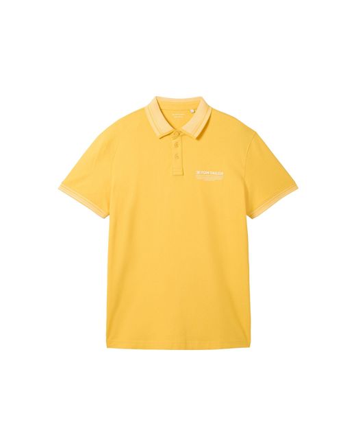 Tom Tailor Poloshirt Kurzarmshirt (1-tlg) in Yellow für Herren