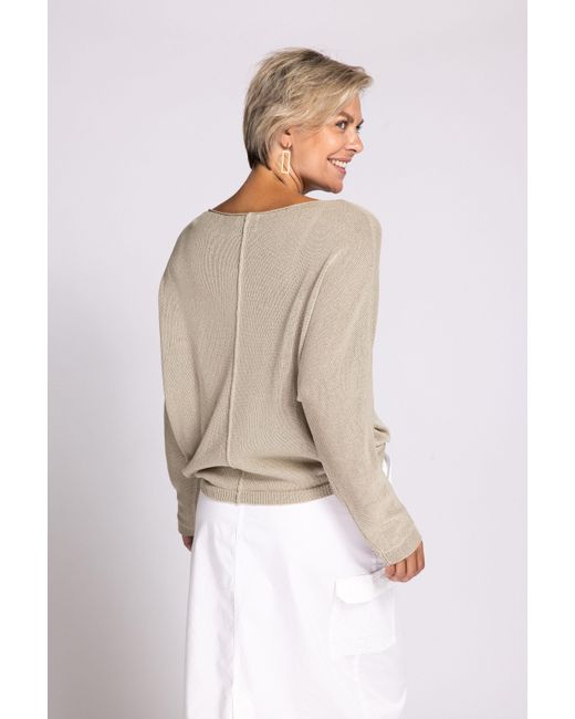Zhrill Natural Strickpullover LUNI Langarm, mit Rundhalsausschnitt