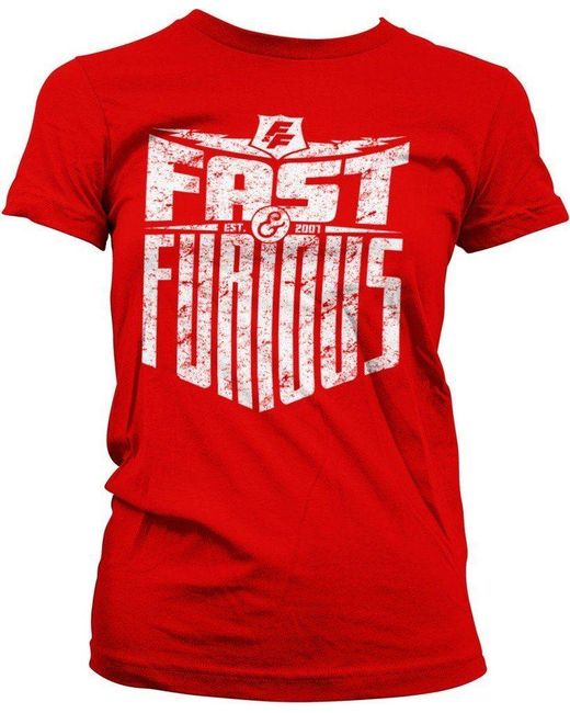 The Fast and the Furious Red Fast and the Furious T-Shirt