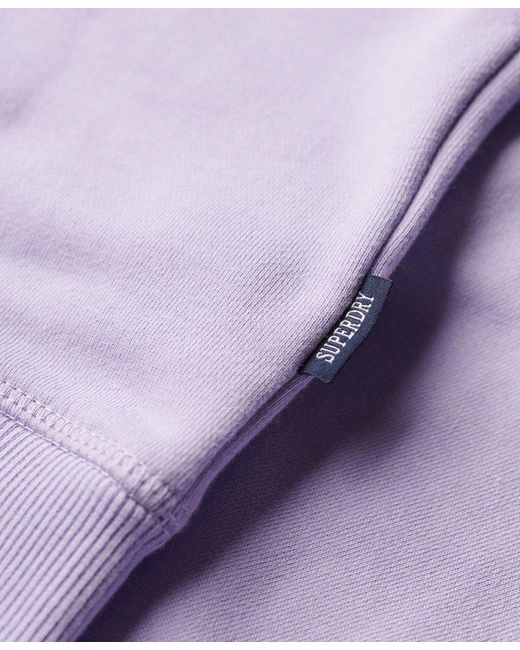 Superdry Sweater ESSENTIAL LOGO CREW SWEAT UB Light Lavender Purple für Herren