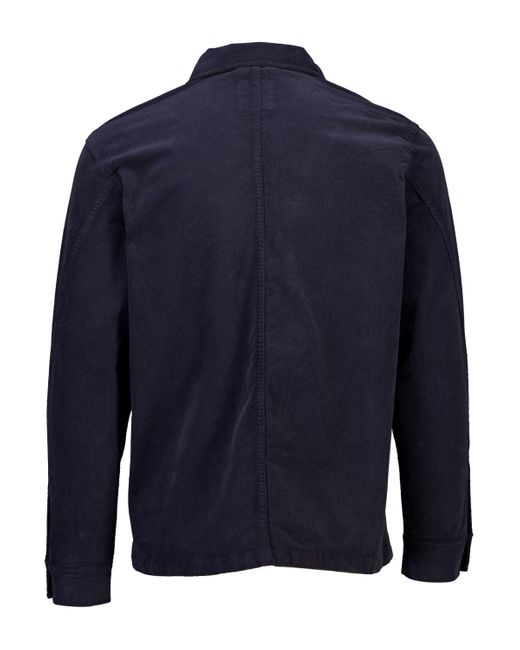 Lindbergh Cordjacke Cordhemd in Blue für Herren