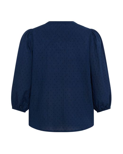 Kaffe Blue Langarmbluse Langarm-Bluse KCsilla Große Größen