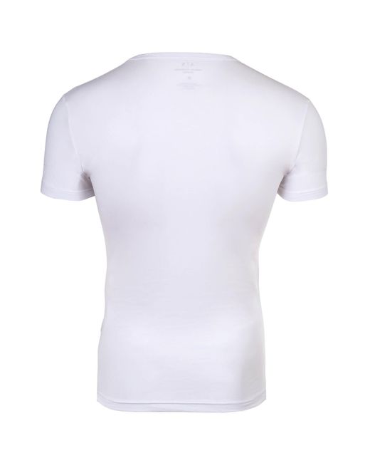 Armani Exchange T-Shirt, 2er Pack- V-Neck, Kurzarm, Logo in Black für Herren