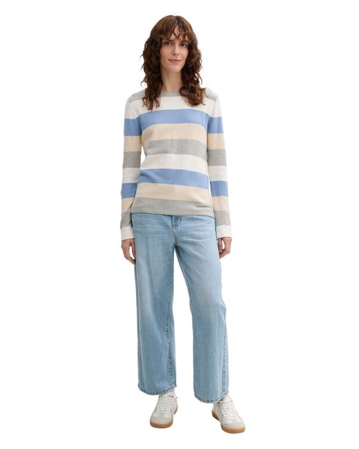 Tom Tailor Blue Rundhalspullover (1-tlg) Plain/ohne Details