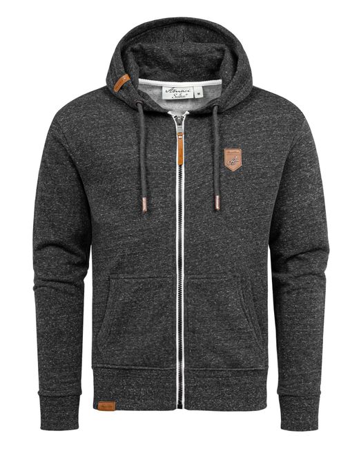 Amaci&Sons TARRANT Sweatjacke Kapuzenpullover Pullover Hoodie Zipper Jacke in Black für Herren