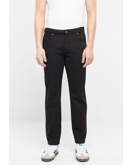 Urban Classics Stoffhose Stretch Twill 5 Pocket Pants in Black für Herren