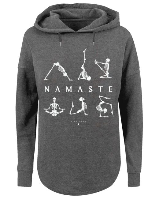 F4NT4STIC Sweatshirt Namaste Yoga Skelett Halloween Print in Grau | Lyst DE