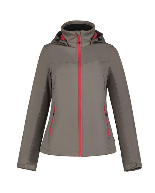 Icepeak Gray D SOFTSHELLJACKE BOISE (1-St) Wasserdicht & Winddicht