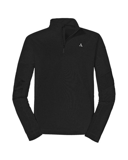 Schoeffel Langarmshirt Glatthorn in Black für Herren