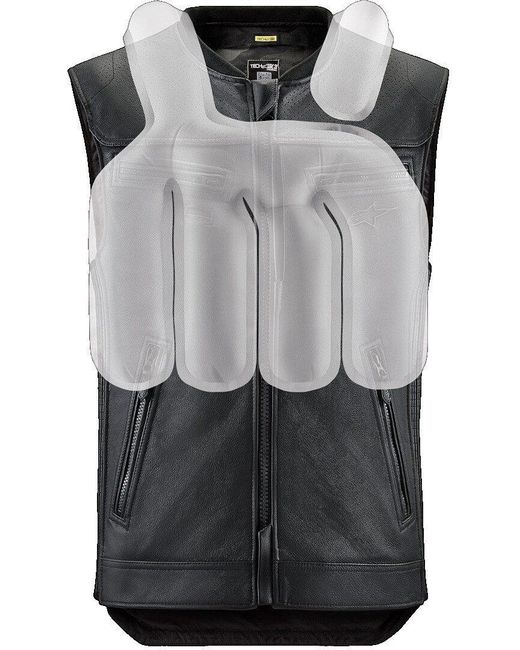 Alpinestars Motorradweste Tech-Air 3 V2 Leather Airbag Weste in Black für Herren