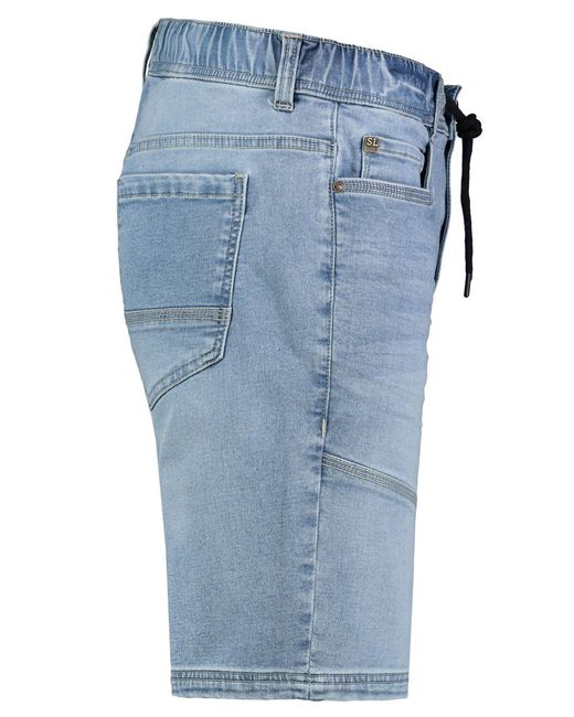 Sublevel Sweat Shorts Jeans Kurze Hose Bermuda Sweatpants in Blue für Herren