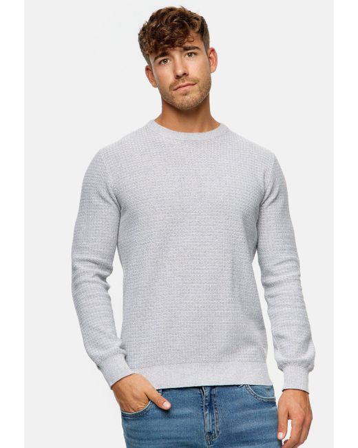 INDICODE Strickpullover INLourdes in Gray für Herren