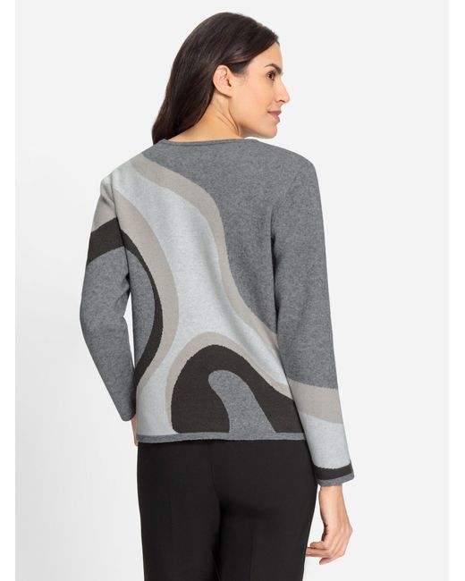 WITT Gray Strickpullover