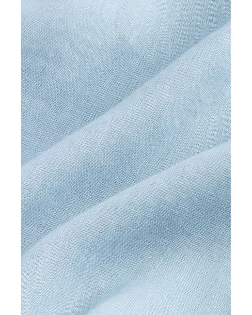 Next Signature Langarmhemd aus 100 % Leinen (1-tlg) in Blue für Herren