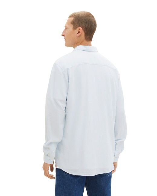 Tom Tailor Langarmhemd (1-tlg) in White für Herren