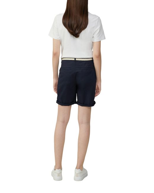 S.oliver Blue Chinoshorts mit geflochtenem Gürtel