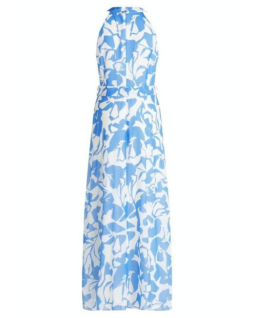 BETTY&CO Blue Strickkleid Kleid Lang ohne Arm