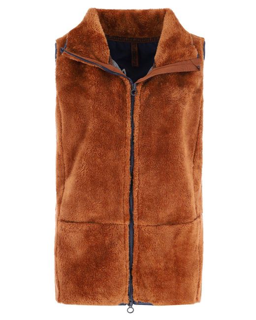 Hajo Brown Kurzweste Teddy Weste