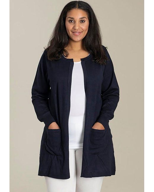 SANDGAARD Blue Cardigan Helsinki in melierter Optik