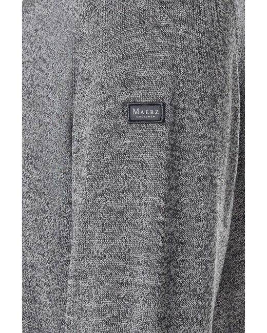 Maerz Strickpullover Pullover V-Ausschnitt /1 Arm in Gray für Herren
