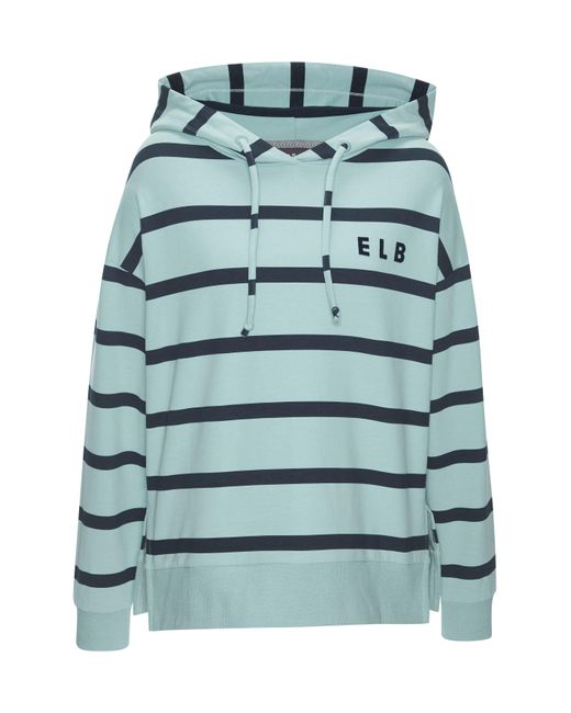 Elbsand Blue Kapuzensweatshirt mit Logoprint