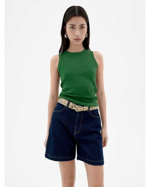 Thinking Mu Green Tanktop Juliette Top
