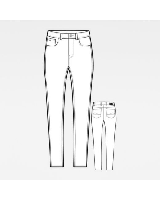 G-Star White 5-Pocket-Jeans