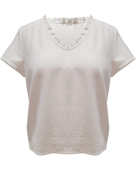 Felicitas White Shirtbluse Blusenshirt Bernadette