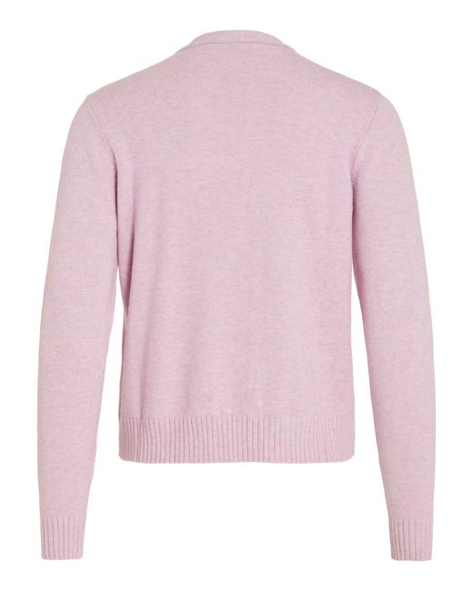 Vila Pink Kurzer Feinstrick Weiche Strickjacke VIRIL SHORT L/S KNIT CARDIGAN-NOOS