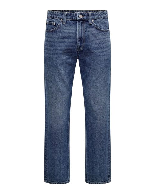 Only & Sons Jeans Regular Fit Denim Pants 7102 in Blau in Blue für Herren